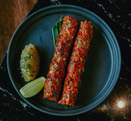 Duck and Guinea Fowl Seekh Kebab
